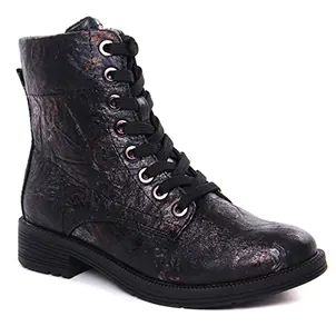 bottines-a-lacets noir même style de chaussures en ligne pour femmes que les  Kok And Koon