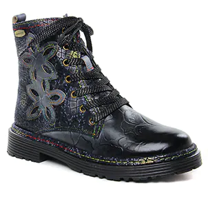Laura Vita Incaso 04 Acier : chaussures dans la même tendance femme (bottines-a-lacets noir multi) et disponibles à la vente en ligne 