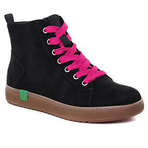 bottines-a-lacets noir rose: même style de chaussures en ligne pour femmes que les Jana