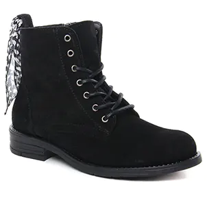 Chaussures femme hiver 2022 - bottines à lacets Scarlatine noir