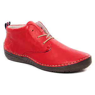 derbys rouge: même style de chaussures en ligne pour femmes que les Rieker