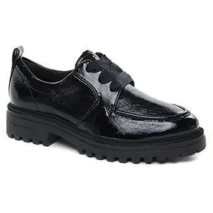 derbys noir vernis même style de chaussures en ligne pour femmes que les  Tamaris