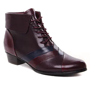 low-boots bordeaux noir: même style de chaussures en ligne pour femmes que les Rieker