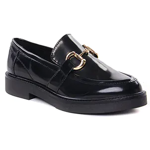 mocassins-confort noir doré même style de chaussures en ligne pour femmes que les  Rieker