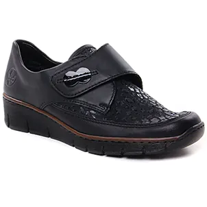 Rieker 537C0-00 Schwarz : chaussures dans la même tendance femme (mocassins-slippers noir) et disponibles à la vente en ligne 