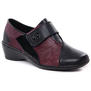 mocassins-confort noir bordeaux même style de chaussures en ligne pour femmes que les  Marco Tozzi
