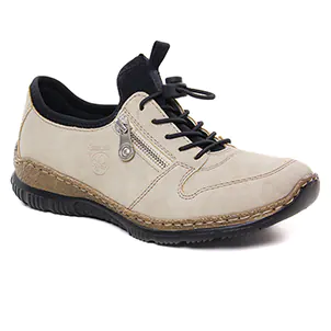 Rieker N32G0-60 Cream : chaussures dans la même tendance femme (tennis blanc creme) et disponibles à la vente en ligne 