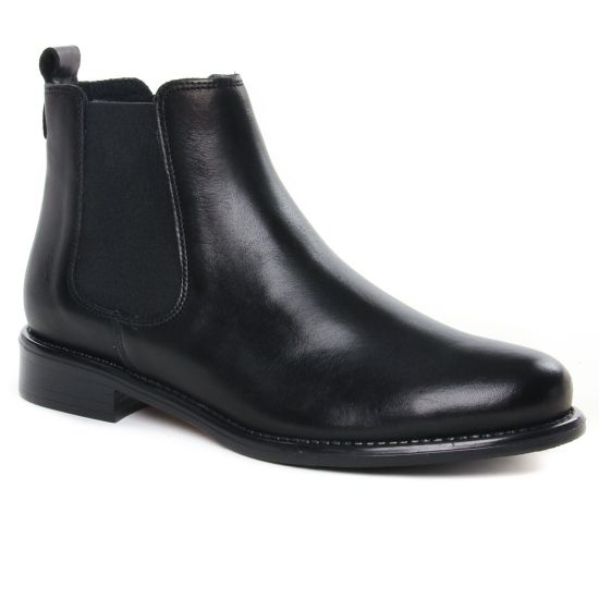 Bottines Et Boots Scarlatine Co77545 B Noir Lisse, vue principale de la chaussure femme