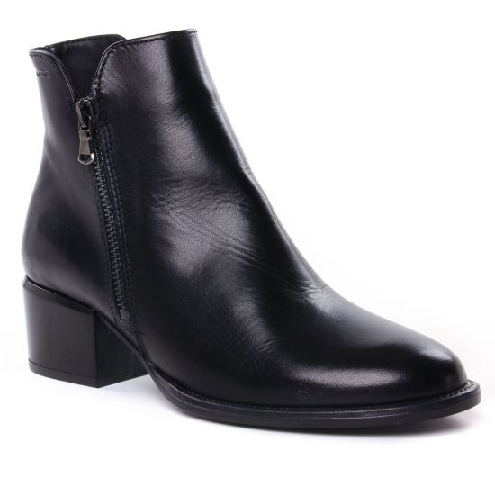 Bottines Et Boots Tamaris 25378 Black Leather, vue principale de la chaussure femme
