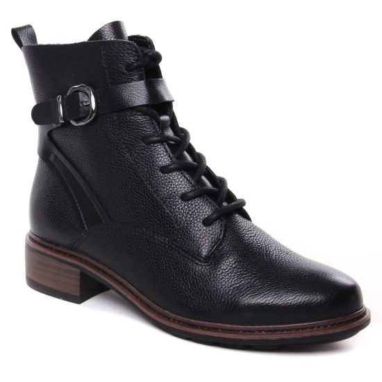 Bottines Et Boots Tamaris 25856 Black Leather, vue principale de la chaussure femme