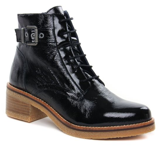 Bottines Et Boots Dorking D8686 Noir Naplack, vue principale de la chaussure femme