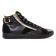 baskets mode noir mode femme automne hiver vue 2