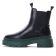 boots élastiquées noir vert mode femme automne hiver vue 3