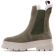 boots élastiquées vert olive mode femme automne hiver 2022 vue 3