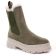 boots élastiquées vert olive mode femme automne hiver 2022 vue 1