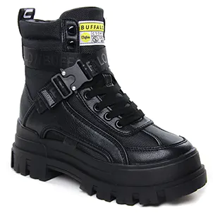 Buffalo 1622077 Black : chaussures dans la même tendance femme (baskets-compensees noir) et disponibles à la vente en ligne 