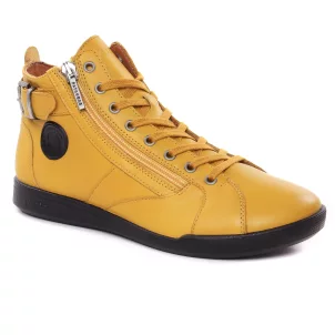 Pataugas Palme F2H Ocre : chaussures dans la même tendance femme (baskets-mode jaune) et disponibles à la vente en ligne 