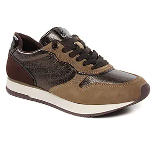 Tamaris 23602 Taupe Comb : chaussures dans la même tendance femme (baskets-mode marron beige) et disponibles à la vente en ligne 