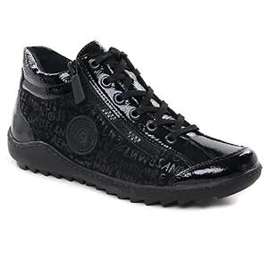 Chaussures femme hiver 2023 - baskets mode Remonte noir