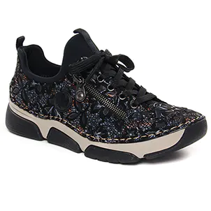 Rieker 45973-90 Noir Metal : chaussures dans la même tendance femme (baskets-mode noir) et disponibles à la vente en ligne 