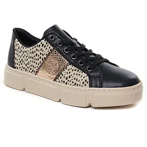 Rieker N5910-62 Schwarz Ginger : chaussures dans la même tendance femme (tennis-plateforme noir) et disponibles à la vente en ligne 