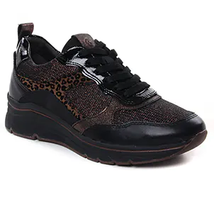 baskets-mode noir même style de chaussures en ligne pour femmes que les  Tamaris