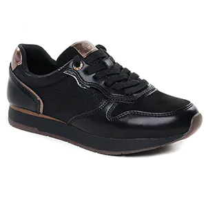 Tamaris 23602 Black Copper : chaussures dans la même tendance femme (baskets-mode noir) et disponibles à la vente en ligne 
