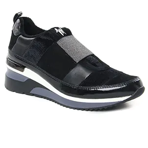 Chaussures femme hiver 2023 - baskets plateforme Mamzelle noir