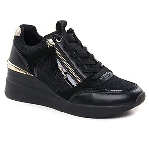 baskets-plateforme noir: même style de chaussures en ligne pour femmes que les Buffalo