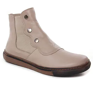 Kok And Koon Alix Stone : chaussures dans la même tendance femme (boots-chelsea beige) et disponibles à la vente en ligne 