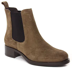 Scarlatine Co99763 Velour Brown : chaussures dans la même tendance femme (boots-chelsea marron) et disponibles à la vente en ligne 