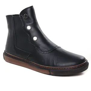 Chaussures femme hiver 2023 - boots élastiquées Kok and Koon noir