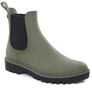 Chaussures femme hiver 2023 - boots élastiquées tamaris vert