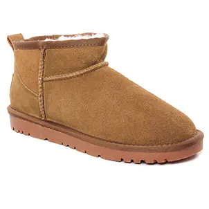 boots-fourrees marron même style de chaussures en ligne pour femmes que les  Rieker