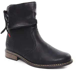 boots-fourrees noir même style de chaussures en ligne pour femmes que les  Rieker