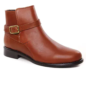 Chaussures femme hiver 2023 - boots Jodhpur Scarlatine marron cognac