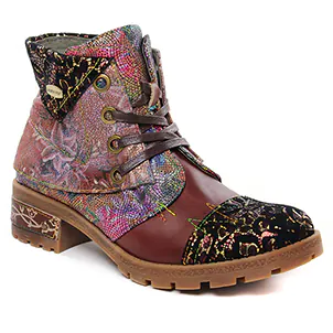Chaussures femme hiver 2023 - boots Laura Vita marron multi