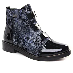 Chaussures femme hiver 2023 - boots Remonte noir gris