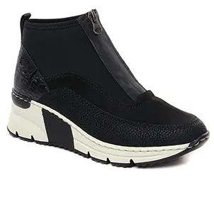 Rieker N6352-00 Schwarz : chaussures dans la même tendance femme (baskets-compensees noir) et disponibles à la vente en ligne 