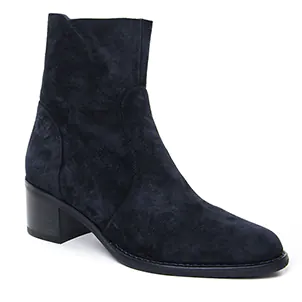 Chaussures femme hiver 2023 - boots talon Adige bleu marine