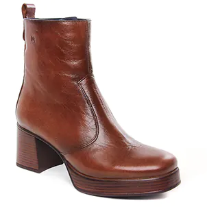 Chaussures femme hiver 2023 - boots talon Dorking marron