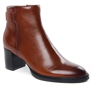 Fugitive Gilou Chataigne : chaussures dans la même tendance femme (boots-talon marron) et disponibles à la vente en ligne 