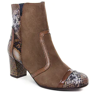 Dorking D9211Alcna Leop Nat Mar : chaussures dans la même tendance femme (boots-talon beige taupe) et disponibles à la vente en ligne 