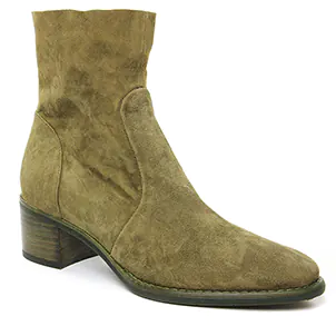 Chaussures femme hiver 2023 - boots talon Adige vert