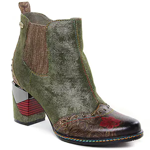 boots-chelsea vert kaki: même style de chaussures en ligne pour femmes que les Laura Vita