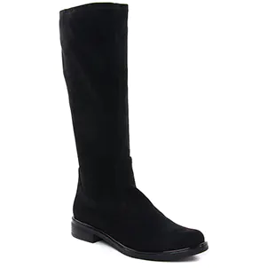 Chaussures femme hiver 2023 - bottes cavalières Caprice noir