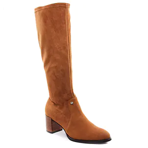 bottes-stretch marron camel même style de chaussures en ligne pour femmes que les  Fugitive