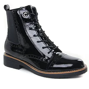 Chaussures femme hiver 2023 - bottines à lacets fugitive noir