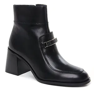bottines-a-talon noir même style de chaussures en ligne pour femmes que les  Émilie Karston