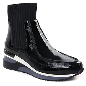 Chaussures femme hiver 2023 - baskets compensees Mamzelle noir